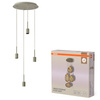 Lampa Sufitowa Wisząca Dekoracyjna 4x E27 Beżowa Decor Needle Pendant Osram