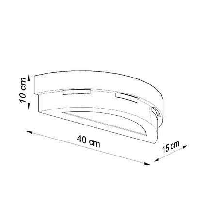 Lampa Ścienna Oprawa Natynkowa Kinkiet E27 Półokrągła Biała Nowoczesna Helios Sollux