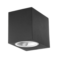 Lampa Ogrodowa Elewacyjna Kinkiet GU10 IP44 Jednostronny Kwadratowy Czarny VT-7651 V-TAC