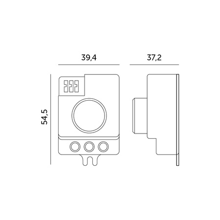 CZUJNIK RUCHU I ZMIERZCHU MIKROFALOWY LX701 360ST KOBI
