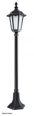 Lampa Ogrodowa Zewnętrzna Stojąca SŁUPEK Retro Midi K 5002/2/M E27 106cm Su-Ma