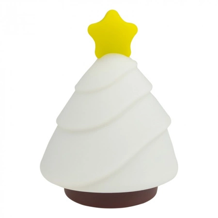 Lampka Nocna Dziecięca LED 2.5W 3000-6000K Ciepła i Zimna + Wielokolorowa RGB Akumulatorowa 1200mAh Biała CHOINKA MARY'S