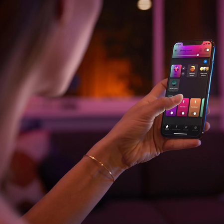 Lampa Sufitowa LED Reflektor 16.8W 1600lm IP20 White and Color Ambiance RGB + TW Biała Inteligentna SMART Zigbee Bluetooth Argenta Philips HUE