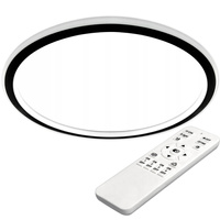 Lampa sufitowa PLAFON LED żyrandol 66W 3000K-6500K czarny + pilot