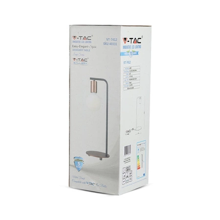 Lampa stołowa E27 Miedziana VT-7412 V-TAC