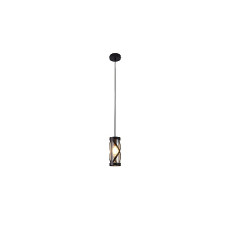 Lampa Wisząca Sufitowa Zwis E14 Brązowy Industrialny Oberon Rabalux