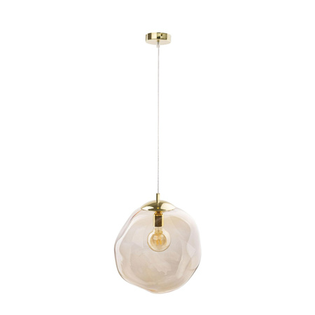 Lampa Sufitowa Wisząca SOL AMBER Zwis Bursztynowo-Złota Nowoczesna E27 4261 TK Lighting