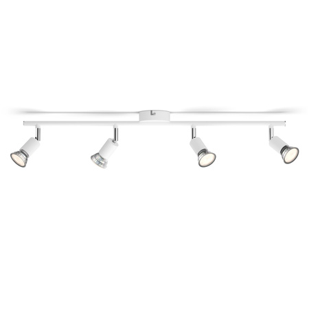 Lampa Sufitowa Reflektor 4x GU10 Biała Limbali Philips