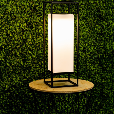 Lampa Solarna LED Zewnętrzna Ogrodowa Stojąca Latarenka 3000K IP44 38cm Czujnik Zmierzchu