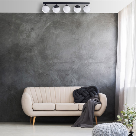 Lampa Sufitowa SFERA Czarna 5xE14 Milagro