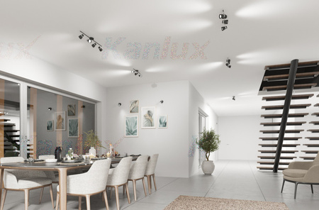 Oprawa lampa sufitowa ENALI 3xGU10 biała 47cm Kanlux