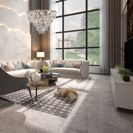 Lampa Wisząca Sufitowa Żyrandol CHELSEA Chrom 6xE14 Milagro