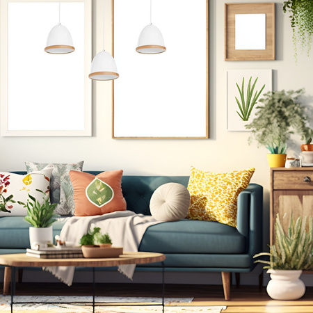 Lampa Wisząca Sufitowa STUDIO Biała 3xE27 Milagro