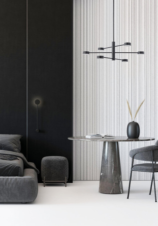 Lampa Sufitowa Wisząca 6x GX53 Czarna Nowoczesna ORBIT 7946 Nowodvorski