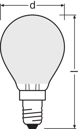 Żarówka LED Kulka E14 P45 1.2W = 25W 255lm 4000K Neutralna 330° Ledvance