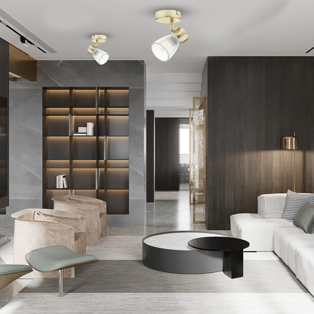 Lampa Ścienna Kinkiet BEST Złota 1xE14 Milagro