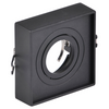 Oprawa Sufitowa Podtynkowa MR16 GAJA Tuba Spot Kwadratowa Ruchoma Czarna GOLDLUX