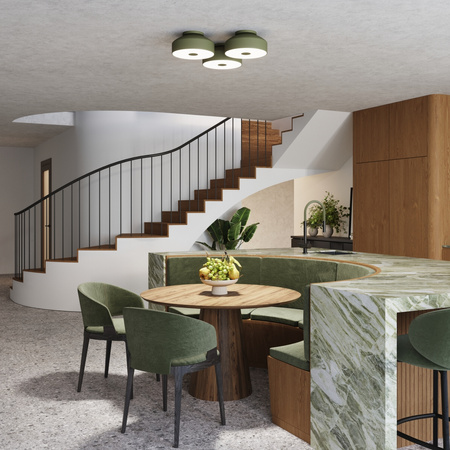 Plafon LED Lampa Sufitowa 4x E27 Zielony Oliwkowy OMIQ Crimson SL.1680 Sollux