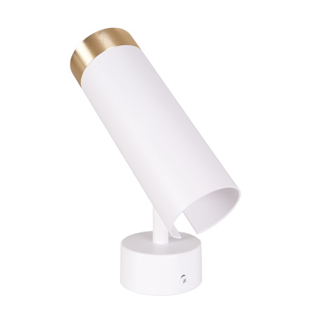 Oprawa Ścienno-Sufitowa Reflektor Punktowy GU10 Biała Złota FADO Sanico Goldlux