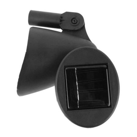 Lampa Solarna Ogrodowa LED Wbijana Kierunkowa Reflektor z Czujnikiem Zmierzchu Czarna IP44