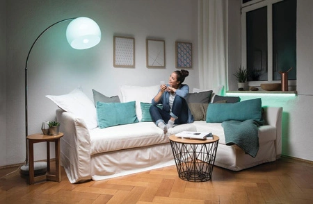 Żarówka LED A60 E27 9.4W = 60W 806lm 2700K RGBW 200° Ściemnialna Pilot Retrofit Filament Osram