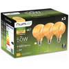 3x Żarówka LED E27 Kula G95 6W = 50W 660lm 2000K Ciepła 360° BURSZTYNOWA FILAMENT LUMILED
