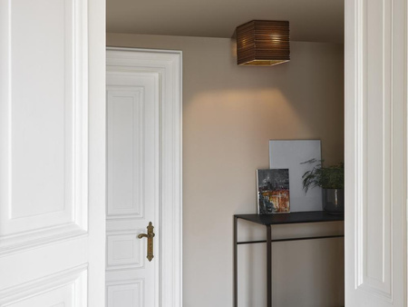 Lampa Sufitowa Reflektor Oprawa Spot Kwadratowa E27 Karton Brązowy Decor Ledvance