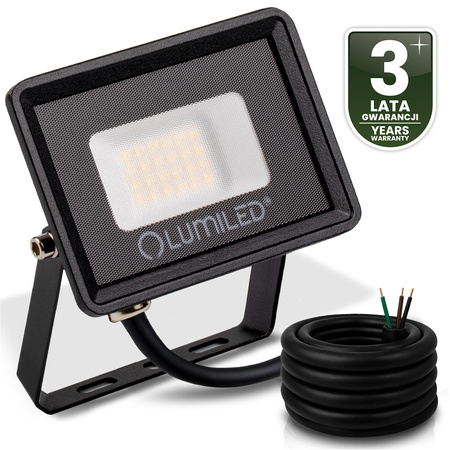 Naświetlacz LED ZONER 20W 1800LM 4000K IP65 Czarny LUMILED