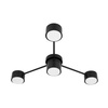 Żyrandol Lampa Oprawa Wisząca Sufitowa Dekoracyjny 4x GX53 Czarny Guliver Masterled