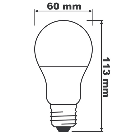 3PAK Żarówka LED E27 A60 13W = 100W 1521lm 4000K Neutralna 200° BELLALUX