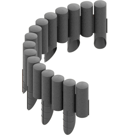 Palisada Ogrodowa Płotek Border Obrzeże Trawnikowe 4 ECO Grafit 2,4m Mocne Mrozoodporne CELLFAST