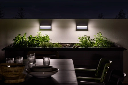 Kinkiet Ogrodowy Lampa Elewacyjna Zewnętrzna LED 12W 1000lm 3000K Ciepła Szary IP54 Endura Osram