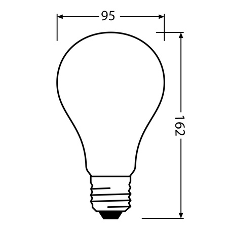 Żarówka LED A95 E27 24W = 200W 3452lm 2700K Ciepła Biała FILAMENT LEDVANCE