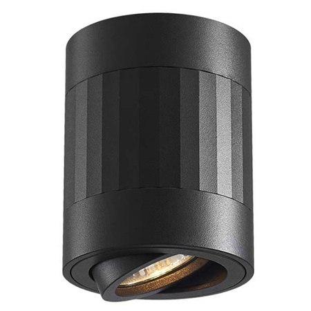 Oprawa Natynkowa SPOT 1x GU10 Ruchoma Czarna PAUL Videx