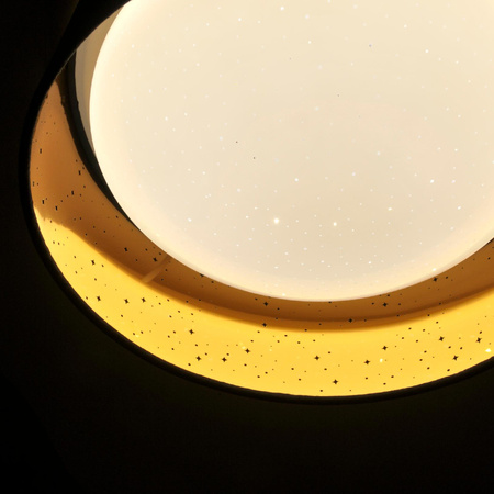 Plafon LED Oprawa Sufitowa 18W 1850lm 4000K Neutralna 120° Biała Złota Szara Tuluza Sanico Goldlux