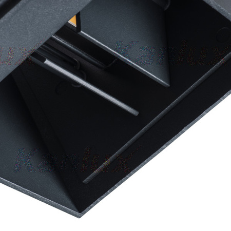 Oprawa Lampa Elewacyjna LED REKA Grafitowa GÓRA I DÓŁ 7W 380lm 4000K Neutralna IP54 Kanlux