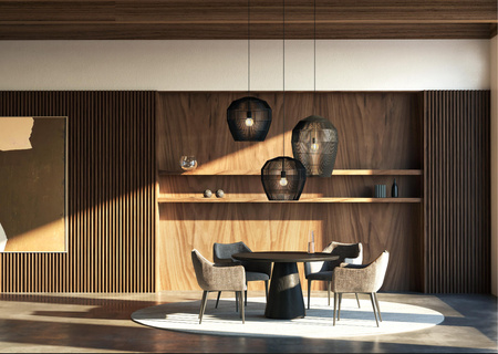 Lampa Sufitowa Wisząca E27 Czarna Skandynawska HAITI L 11168 Nowodvorski