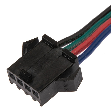 Złączka żeńska do taśmy LED RGB 4-PIN z przewodem 12mm