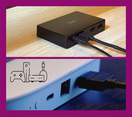 Inteligentna Taśma LED RGBIC do Monitora Telewizora TV 75"-85" z HDMI Sync Box Wi-Fi WiZ