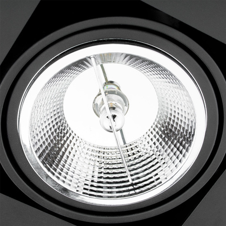 Oprawa Podtynkowa Halogenowa Ruchoma GU10 ES111 Kwadratowa Czarna