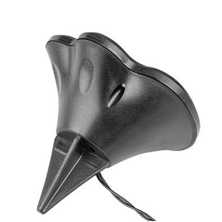 Lampki Ogrodowe LED Solarne Dogruntowe Łapki 6500K IP44 z Czujnikiem Zmierzchu 470cm Czarno-Białe