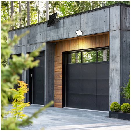 Naświetlacz LED Solarny Zewnętrzny Ogrodowy 30W 4800lm CCT 360° Solarny z Czujnikiem Ruchu IP65 Czarny Mhcs Kobi