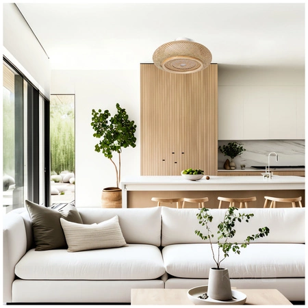 Lampa Wisząca Dekoracyjna Zwis Bambusowa E27 Boho Buli Kobi