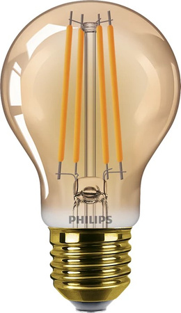 Żarówka LED E27 A60 7W = 40W 470lm 1800K Ciepła Filament Bursztynowa PHILIPS