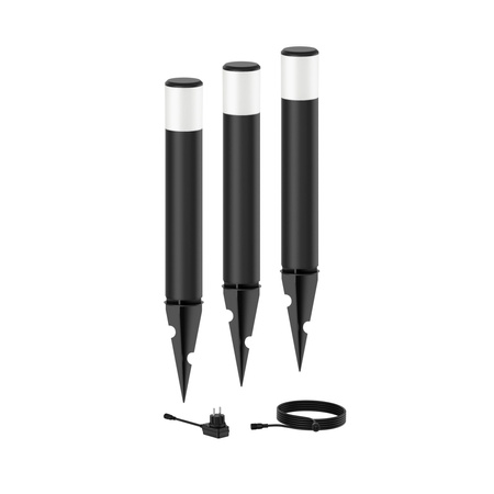 Zestaw 3x Lampa Ogrodowa LED PUREX GardenLink Przyścieżkowa Zewnętrzna 1,5W 24V 2700K IP44 Wbijana PHILIPS