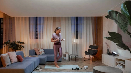 Plafon LED Lampa Sufitowa Natynkowa 19.2W 2450lm IP20 White Ambiance TW Biała 38cm Inteligentna SMART Zigbee Bluetooth Enrave Philips HUE