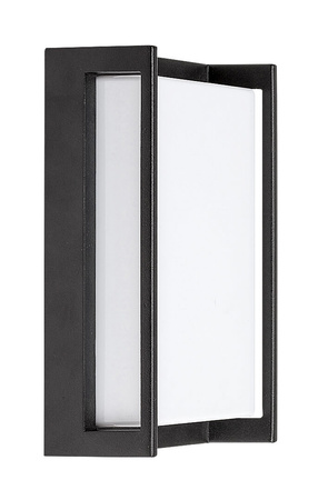 Lampa Ogrodowa LED Kinkiet Elewacyjny GORICA E27 IP44 Prostokątna Biało-Czarna RABALUX