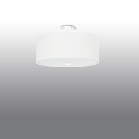 Lampa Sufitowa Plafon 3x E27 Geometryczna Biała Minimalistyczna Skala Sollux