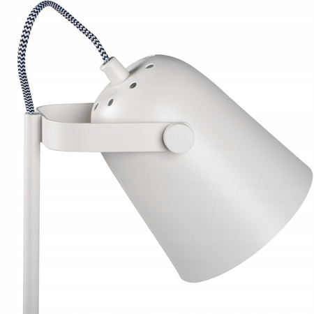 Lampka Biurkowa Stołowa Szkolna Nocna + Organizer Raibo E27 5W Biała KANLUX
