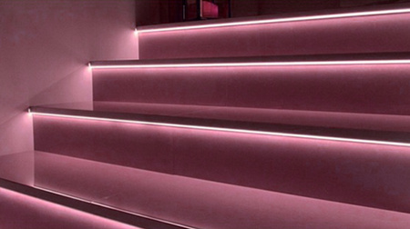 Taśma LED Pasek COB 12V 45W 2400LED NEON Różowa 8mm 5m